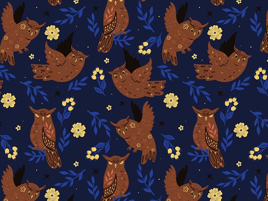 Hoot Holler Birds Vinyl Wrap Pattern