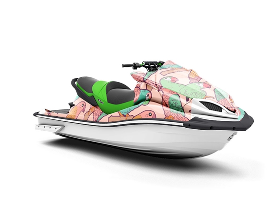 Pretty Bird Birds Jet Ski Vinyl Customized Wrap