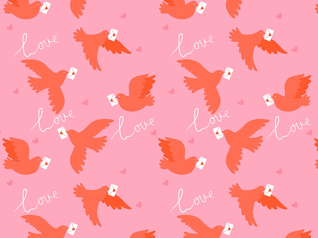 Heartfelt Carriers Birds Vinyl Wrap Pattern