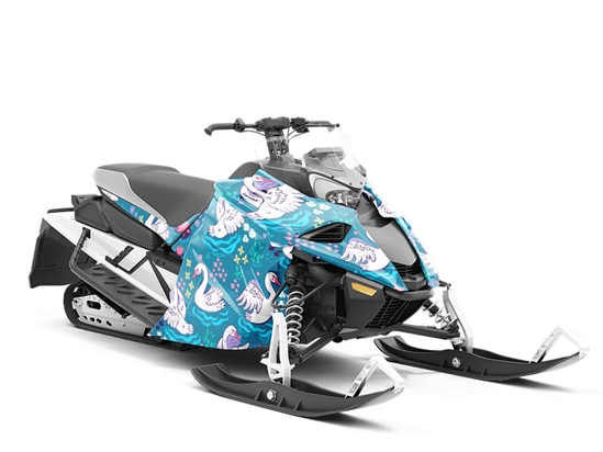 Bath Time Birds Custom Wrapped Snowmobile