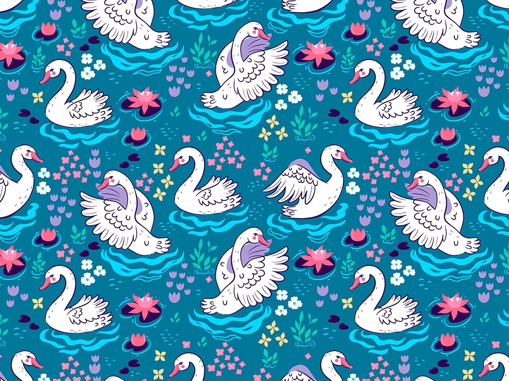 Bath Time Birds Vinyl Wrap Pattern