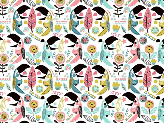 Chit Chat Birds Vinyl Wrap Pattern