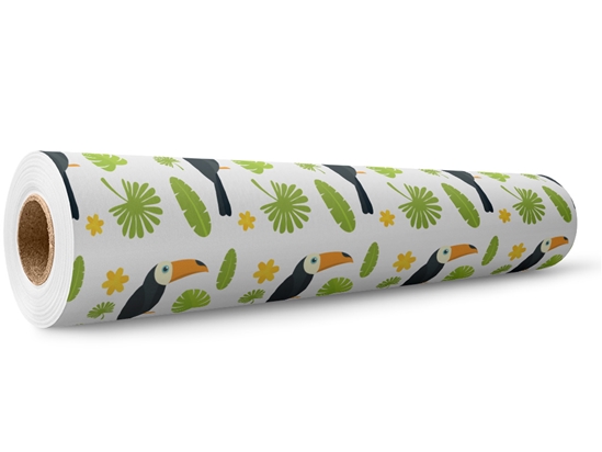 Jungle Greens Birds Wrap Film Wholesale Roll