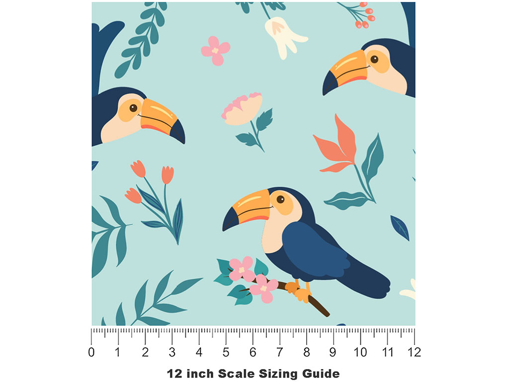 Take Flight Birds Vinyl Film Pattern Size 12 inch Scale