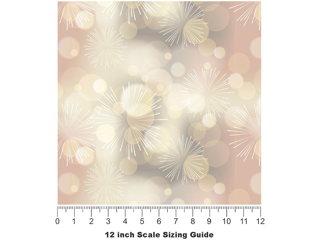 Pure Fireworks Bokeh Vinyl Film Pattern Size 12 inch Scale