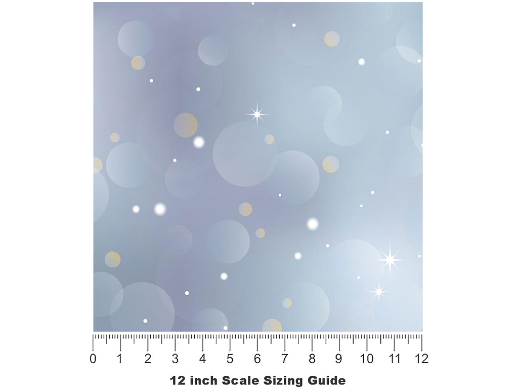 Winter Crisp Bokeh Vinyl Film Pattern Size 12 inch Scale