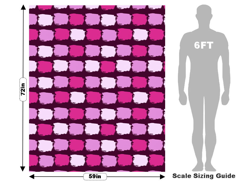 Magenta  Brick Vehicle Wrap Scale