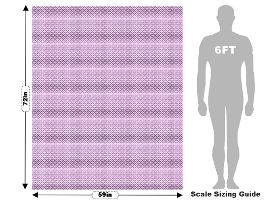 Mauve  Brick Vehicle Wrap Scale