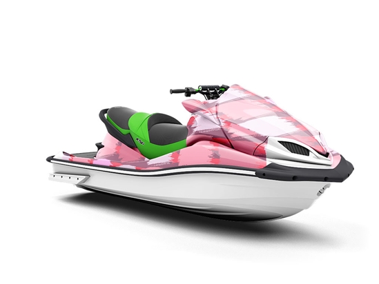 Pink  Brick Jet Ski Vinyl Customized Wrap