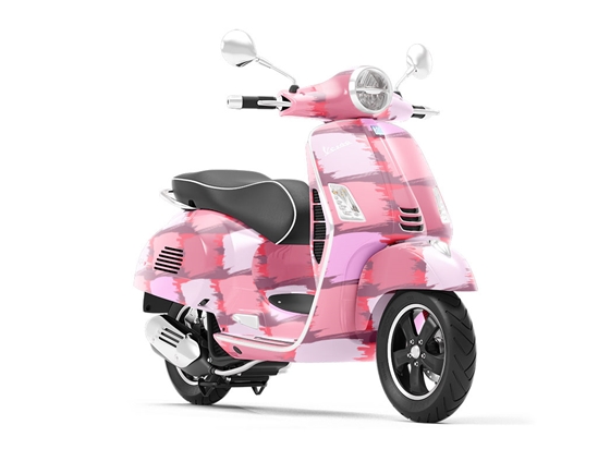 Pink  Brick Vespa Scooter Wrap Film