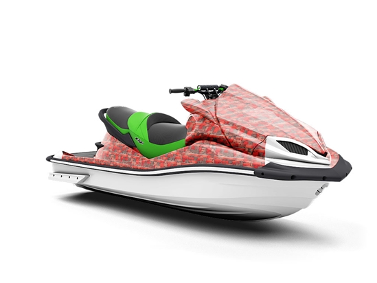 Red  Brick Jet Ski Vinyl Customized Wrap