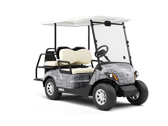 Battleship Grey Brick Wrapped Golf Cart