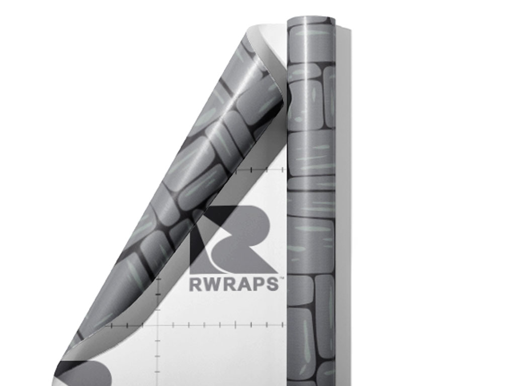 Battleship Grey Brick Wrap Film Sheets