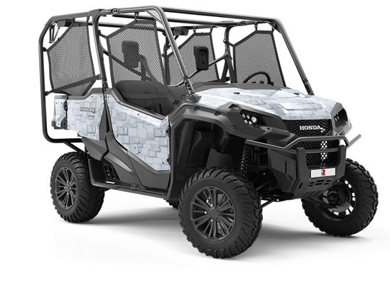 Cloud Grey Brick Utility Vehicle Vinyl Wrap