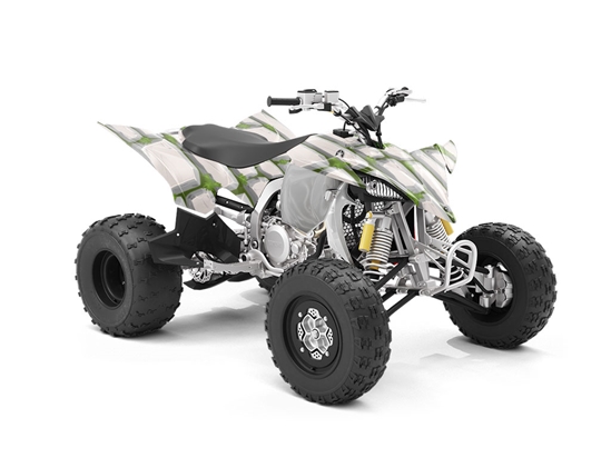 White Mossy Brick ATV Wrapping Vinyl