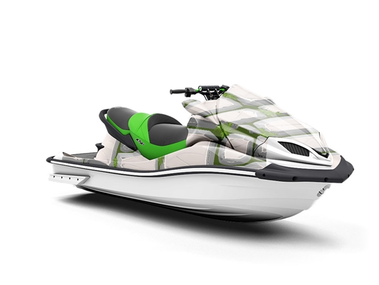 White Mossy Brick Jet Ski Vinyl Customized Wrap