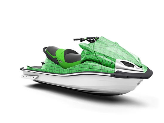 Green  Brick Jet Ski Vinyl Customized Wrap