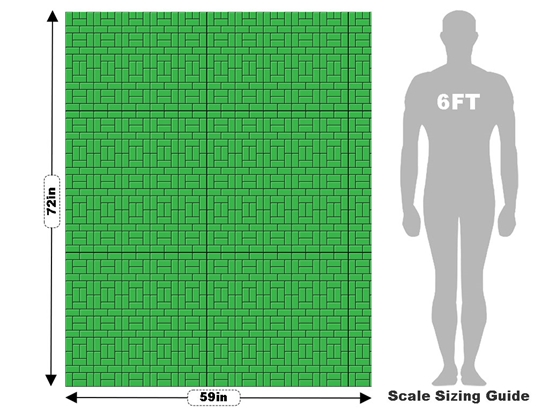 Green  Brick Vehicle Wrap Scale