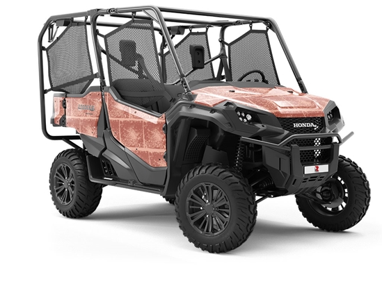 Burnt Orange Brick Utility Vehicle Vinyl Wrap