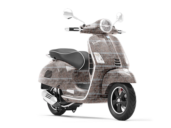 Carob Brown Brick Vespa Scooter Wrap Film