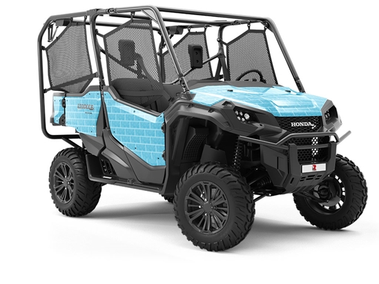 Cyan  Brick Utility Vehicle Vinyl Wrap