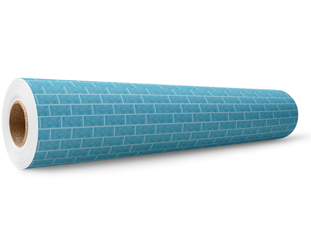 Cyan  Brick Wrap Film Wholesale Roll