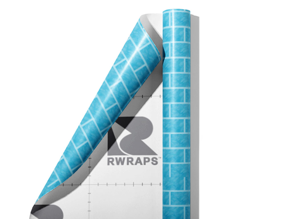 Cyan  Brick Wrap Film Sheets