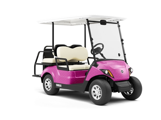 Fuchsia  Brick Wrapped Golf Cart