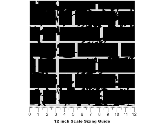 Grunge  Brick Vinyl Film Pattern Size 12 inch Scale