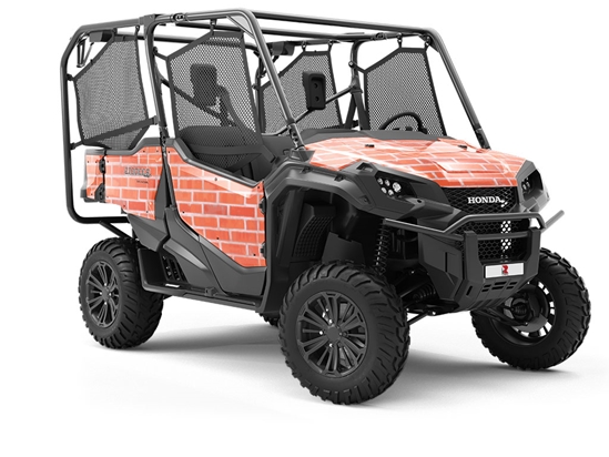 Vivid Red Brick Utility Vehicle Vinyl Wrap