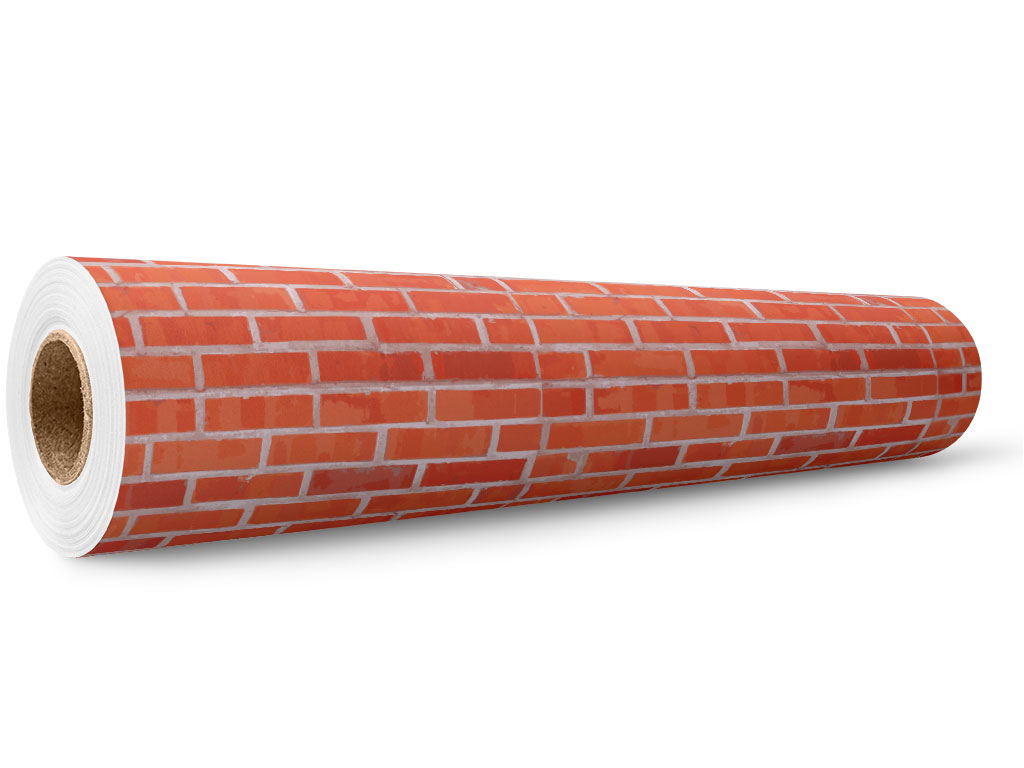 Vivid Red Brick Wrap Film Wholesale Roll