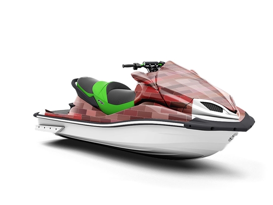 Wine Red Brick Jet Ski Vinyl Customized Wrap