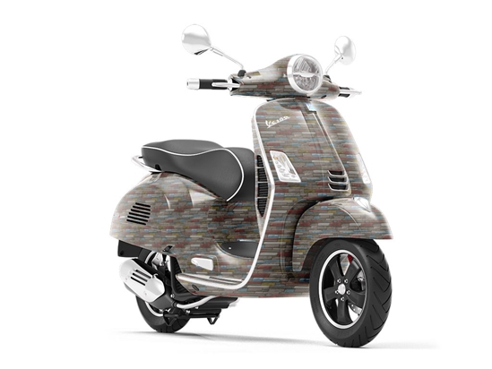 Battleship Grey Brick Vespa Scooter Wrap Film