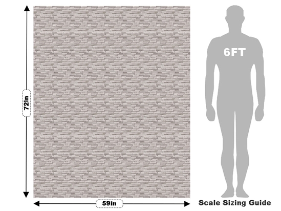 Grey  Brick Vehicle Wrap Scale