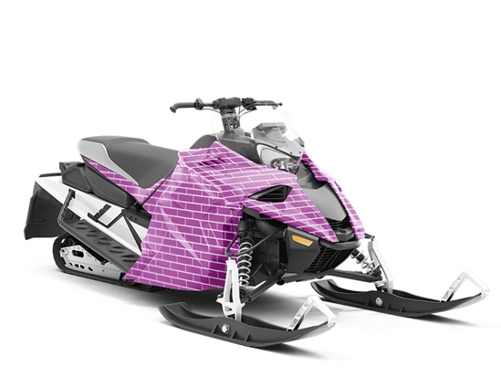 Purple  Brick Custom Wrapped Snowmobile