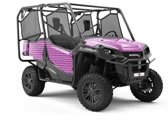 Purple  Brick Utility Vehicle Vinyl Wrap