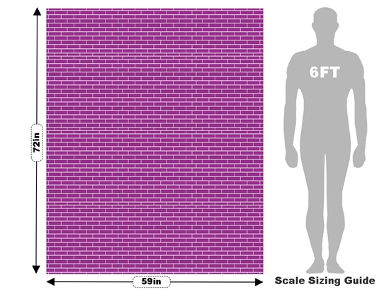 Purple  Brick Vehicle Wrap Scale