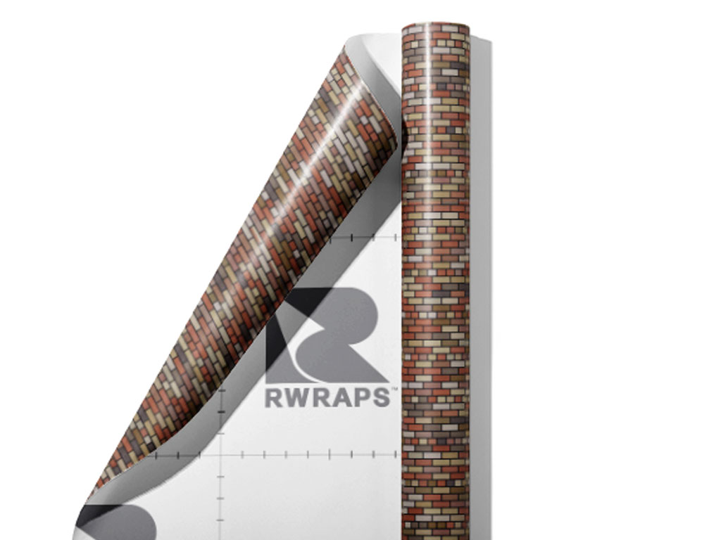 Russet  Brick Wrap Film Sheets