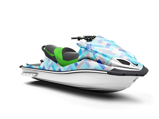 Baby Blue Brick Jet Ski Vinyl Customized Wrap