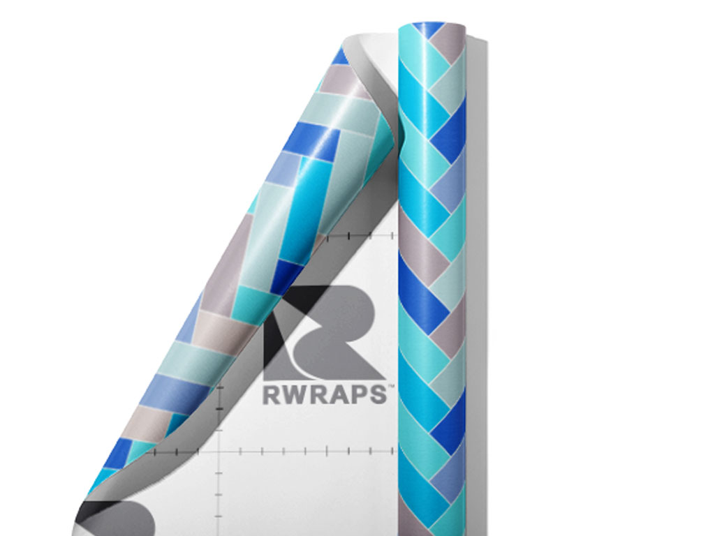 Baby Blue Brick Wrap Film Sheets