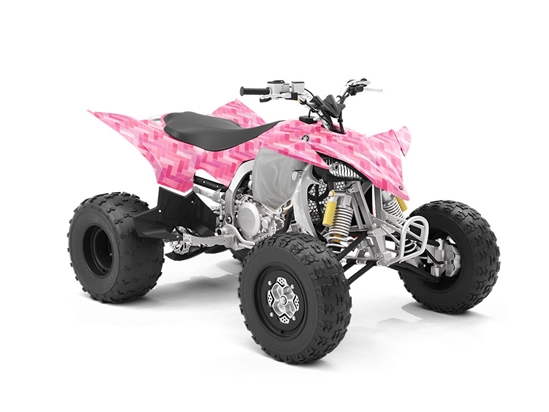 Carnation Pink Brick ATV Wrapping Vinyl