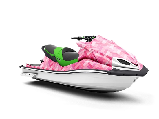 Carnation Pink Brick Jet Ski Vinyl Customized Wrap