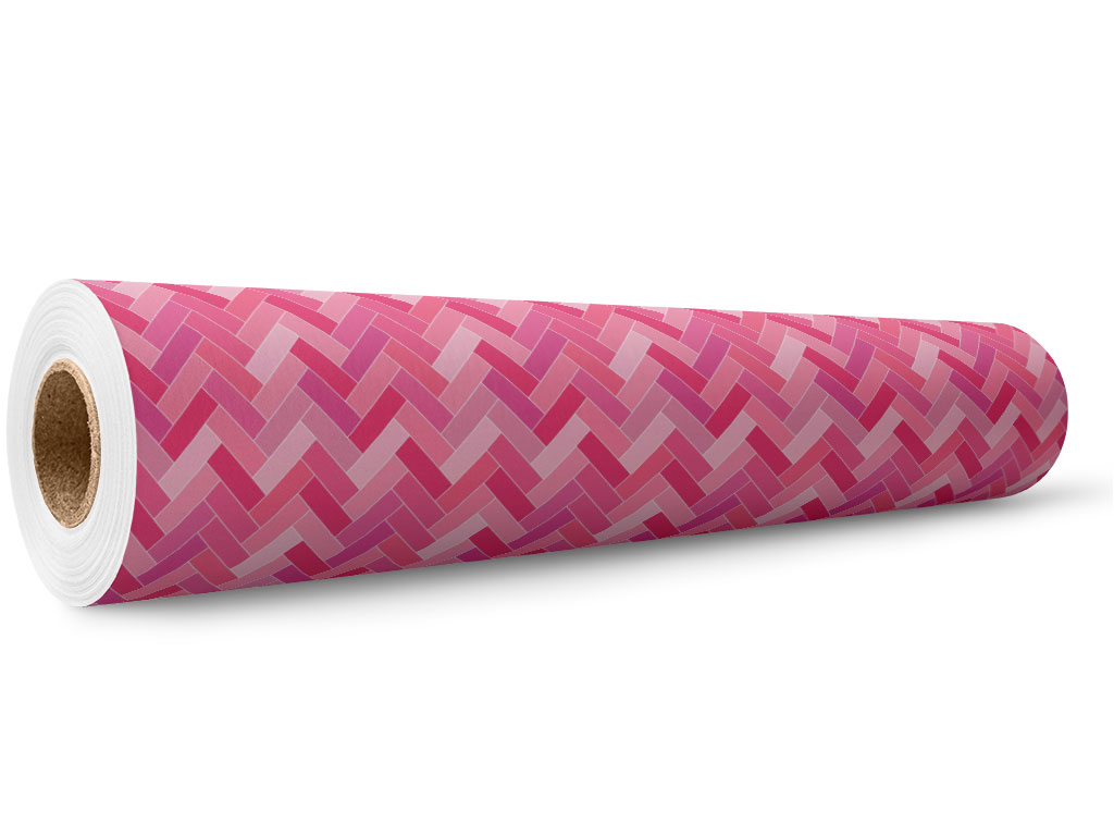 Carnation Pink Brick Wrap Film Wholesale Roll