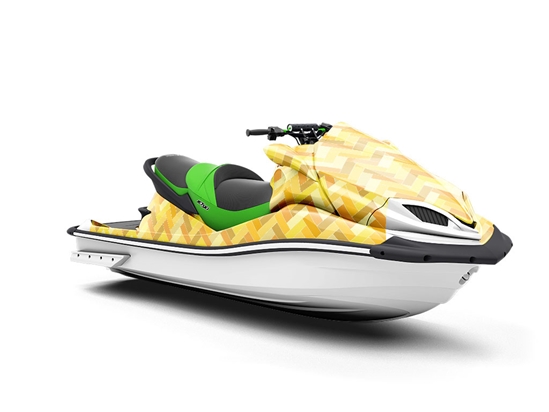 Goldenrod  Brick Jet Ski Vinyl Customized Wrap