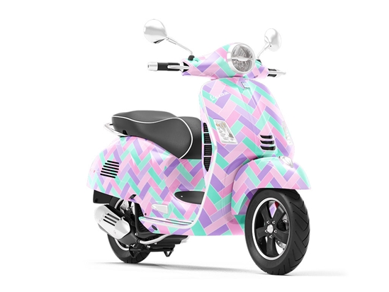 Periwinkle  Brick Vespa Scooter Wrap Film