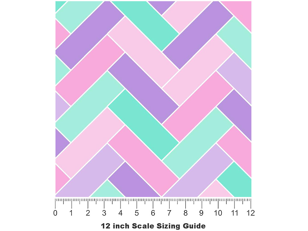 Periwinkle  Brick Vinyl Film Pattern Size 12 inch Scale