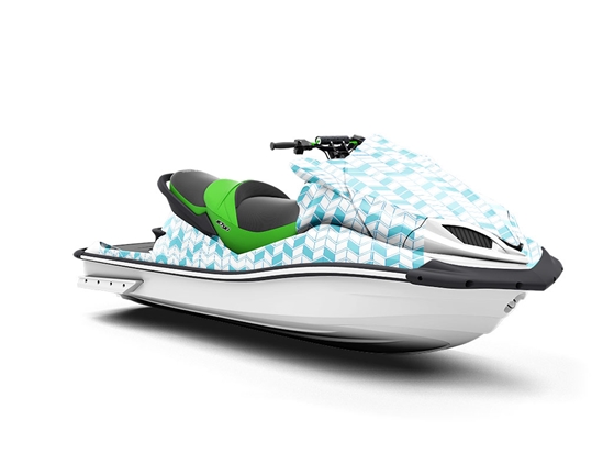 Teal  Brick Jet Ski Vinyl Customized Wrap