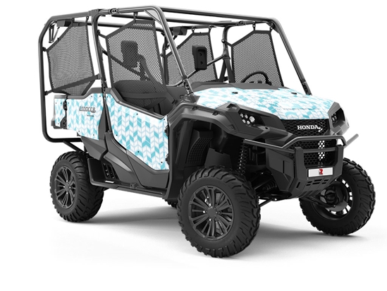 Teal  Brick Utility Vehicle Vinyl Wrap