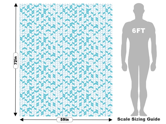 Teal  Brick Vehicle Wrap Scale