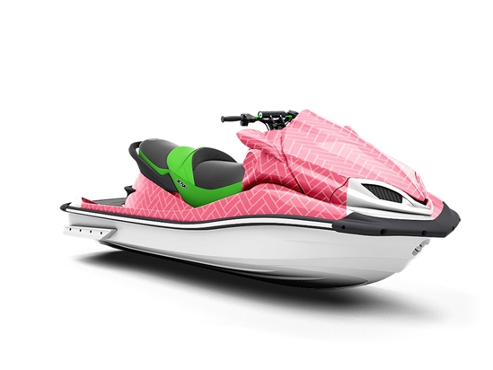 Watermelon Pink Brick Jet Ski Vinyl Customized Wrap